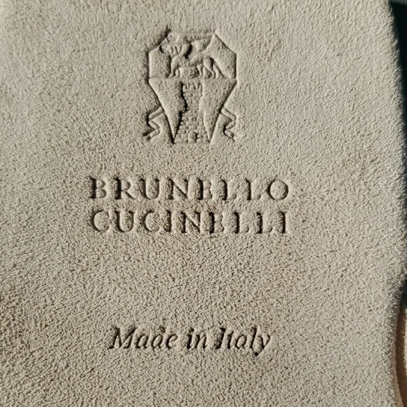 Brunello Cucinelli Suede Monili Flip Flops